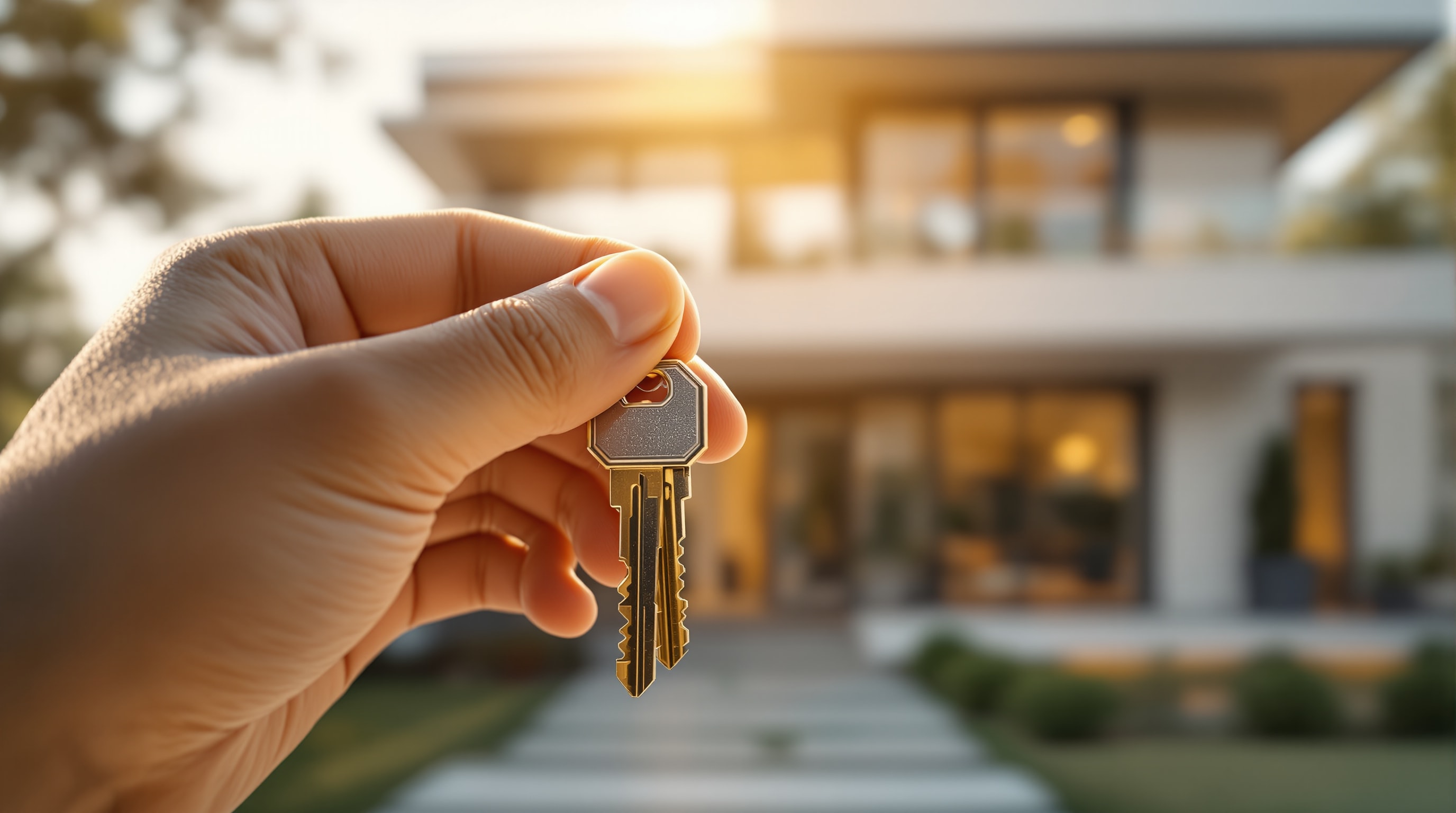 Home buyer receiving house keys after closing on a Queens home